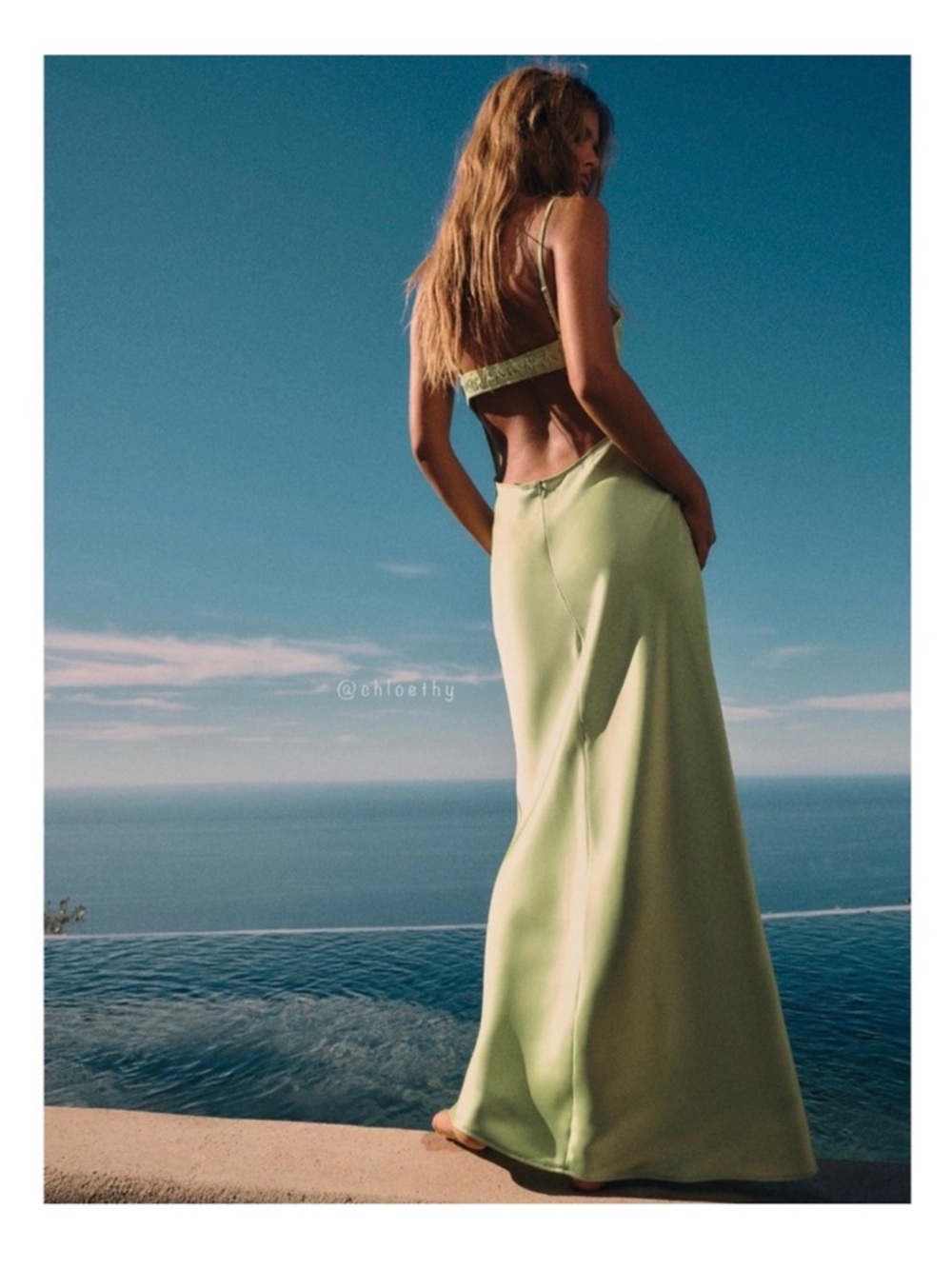 Zara Light Lime Satin Skirt Set